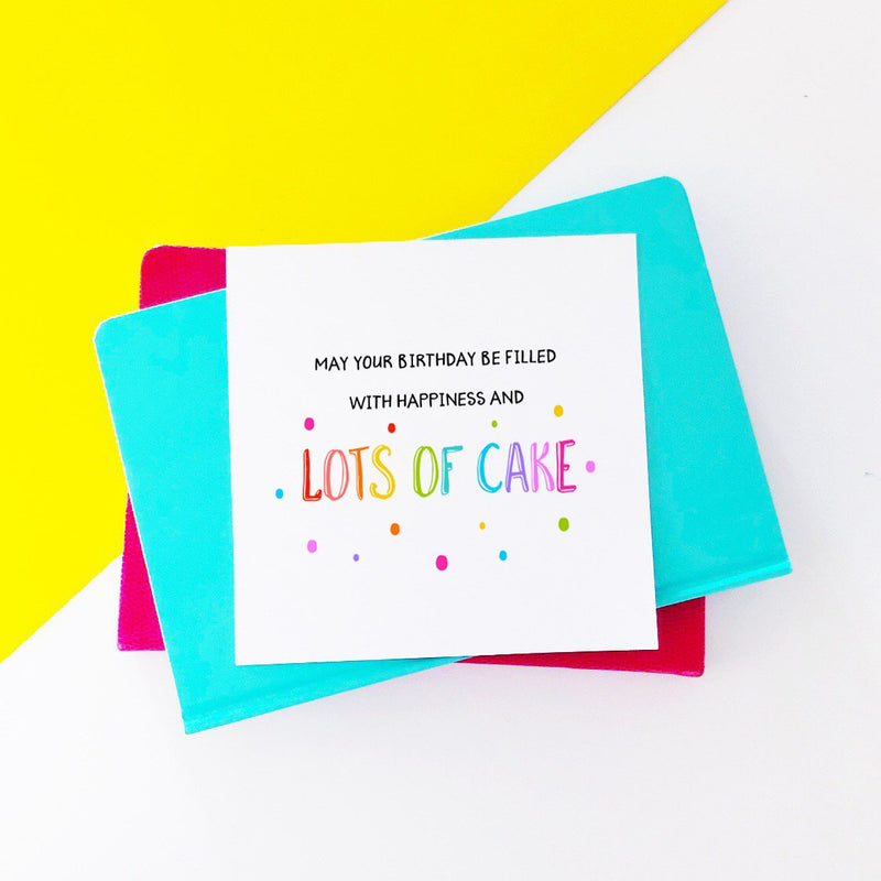 May your birthday be filled with happiness and lots of cake card