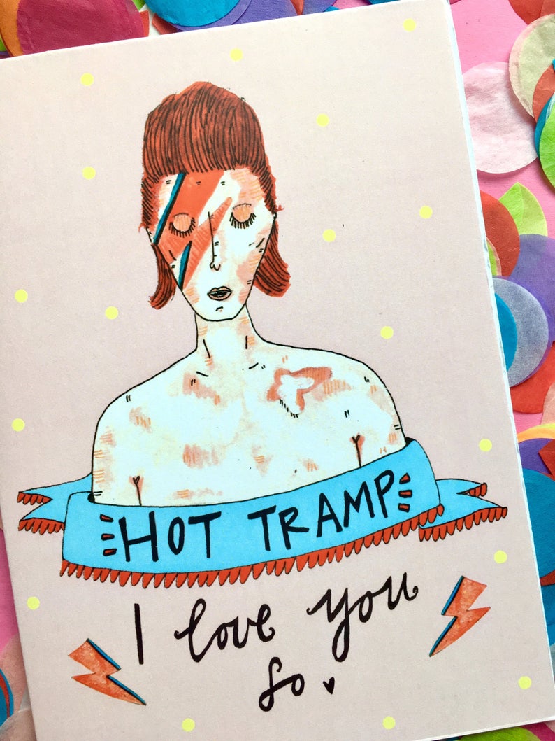 Hot tramp I love you so card