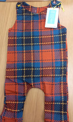 Romper suit - tartan/check print (different sizes available)