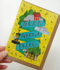 Dear Green Place card
