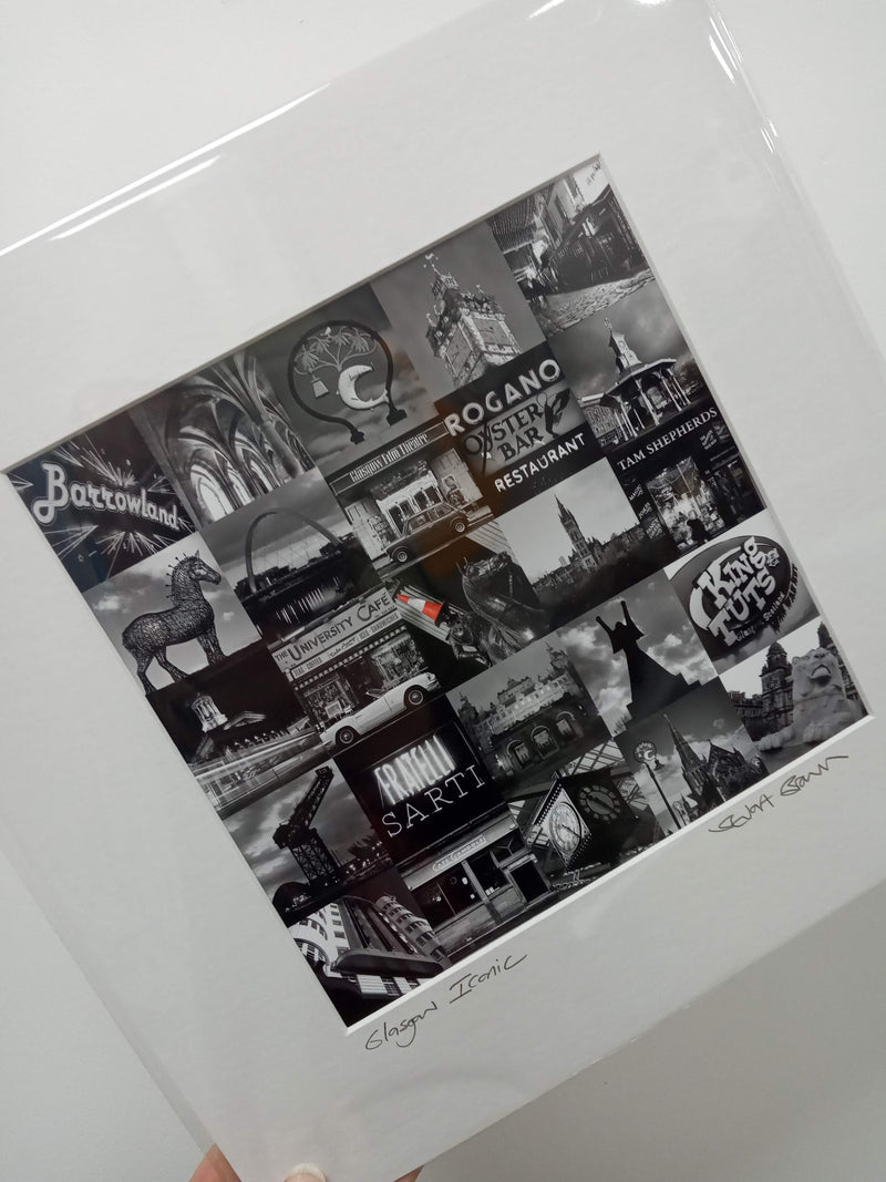 Framed print - Glasgow Iconic (2 versions available)