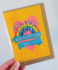Thank you for everything you do card