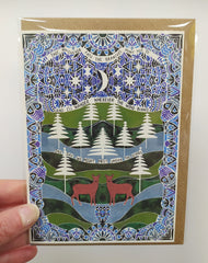 Illustrated card - take whichever path/meet under the stars