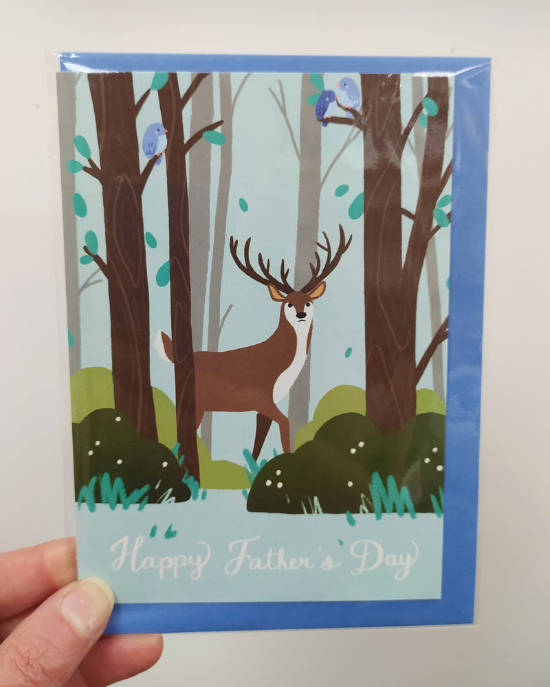 Happy Father's Day - stag in the forest