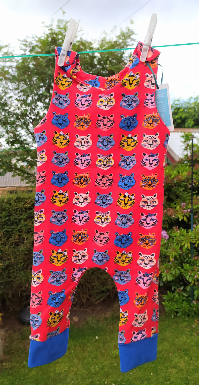 Romper suit - red tigers (18-24 months)