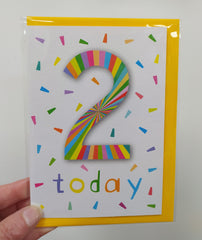 2 today colourful sprinkles card