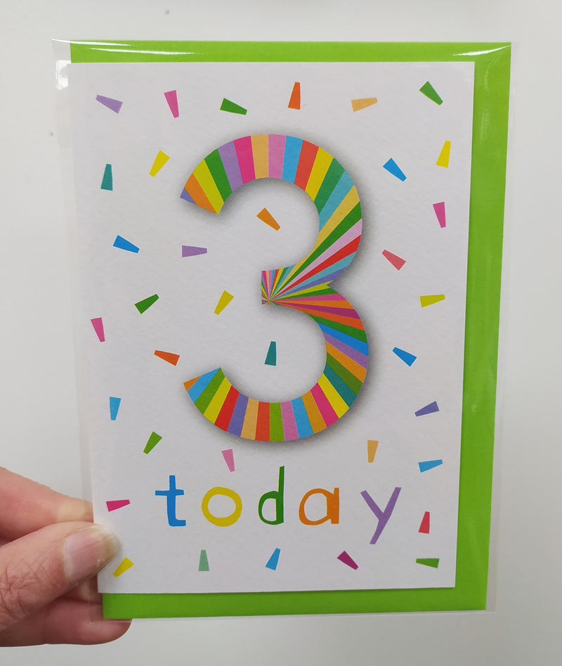 3 today colourful sprinkles card