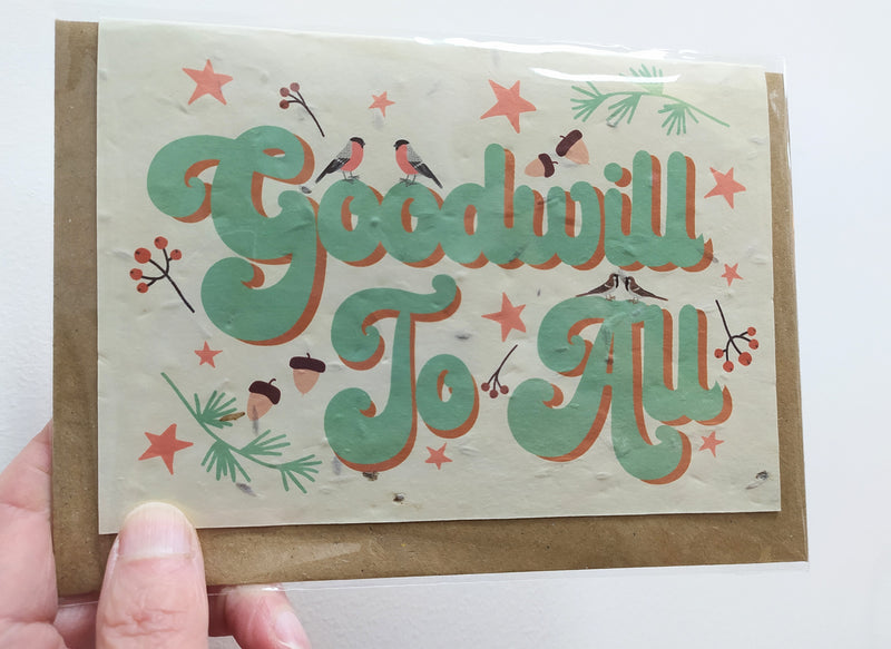 Plantable card - Goodwill to all