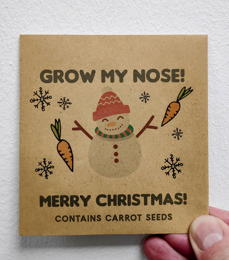 Seed packet - Grow my nose! Merry Christmas!