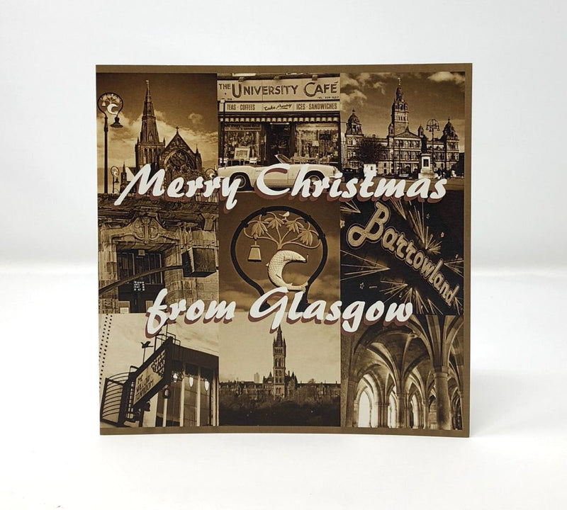 Merry Christmas from Glasgow card