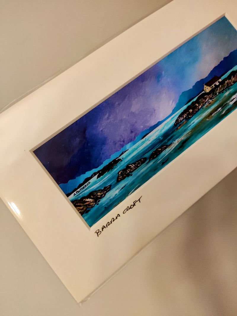 Small mounted print - Isle of Barra Croft