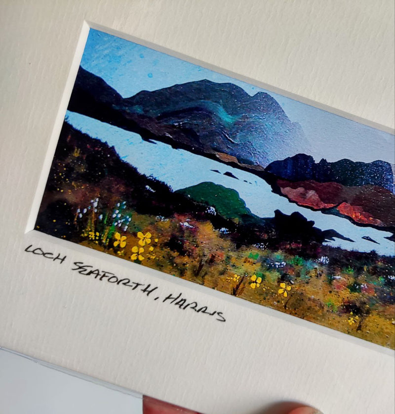 Small mounted print - Loch Seaforth, Harris
