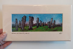 Small mounted print - Callanish Stones, Lewis