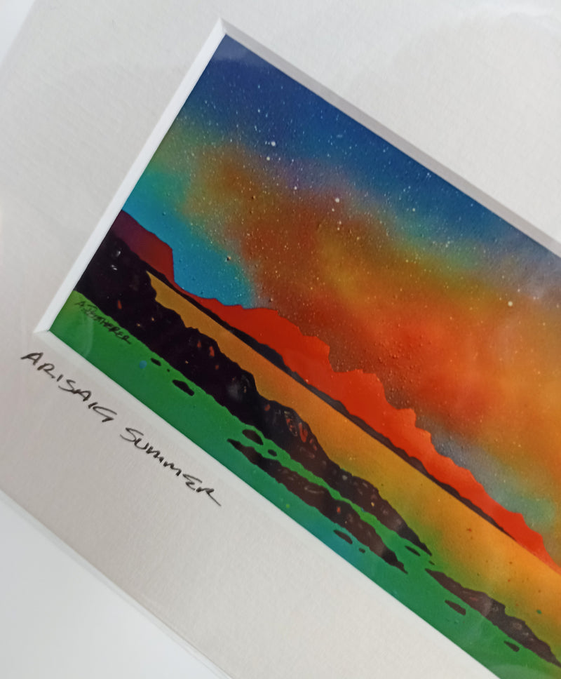 Small mounted print - Arisaig Summer