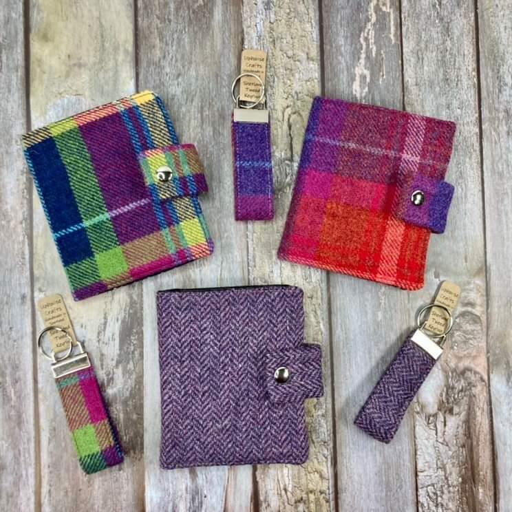 Bi-fold wallet/purse - Shetland Sunset Tweed
