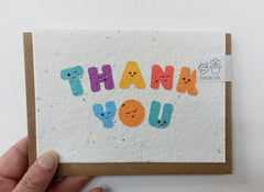 Plantable thank you card