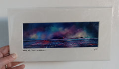 Small mounted print - Edge of Iona, Outer Hebrides