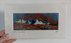Small mounted print - Red Cuillin, Skye