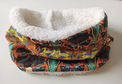 Kid's neck warmer/snood (4-11 years) - Glasgow subway print