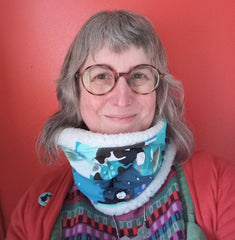 Kid's neck warmer/snood (4-11 years) - Glasgow subway print