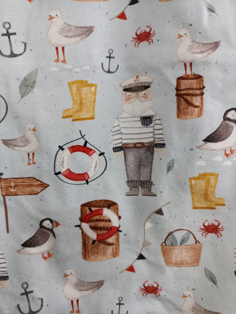 Romper suit - seaside print (6-12 months)