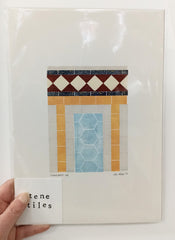 Tenement Tiles A4 print - Shawlands 08