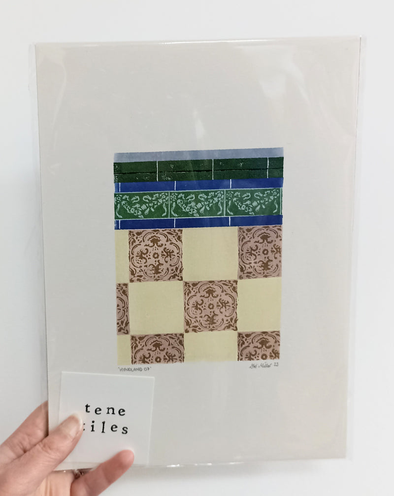 Tenement Tiles A4 print - Hyndland 07