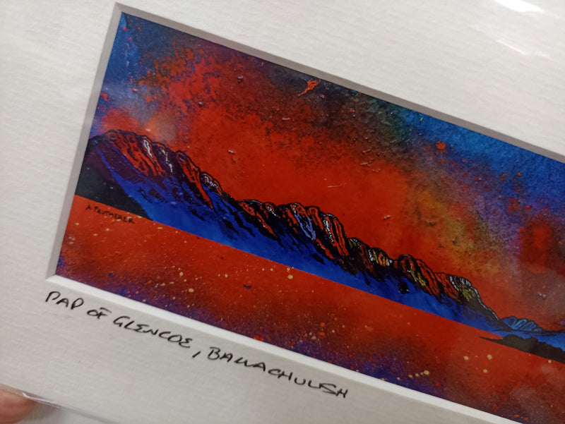 Small mounted print - Pap of Glencoe