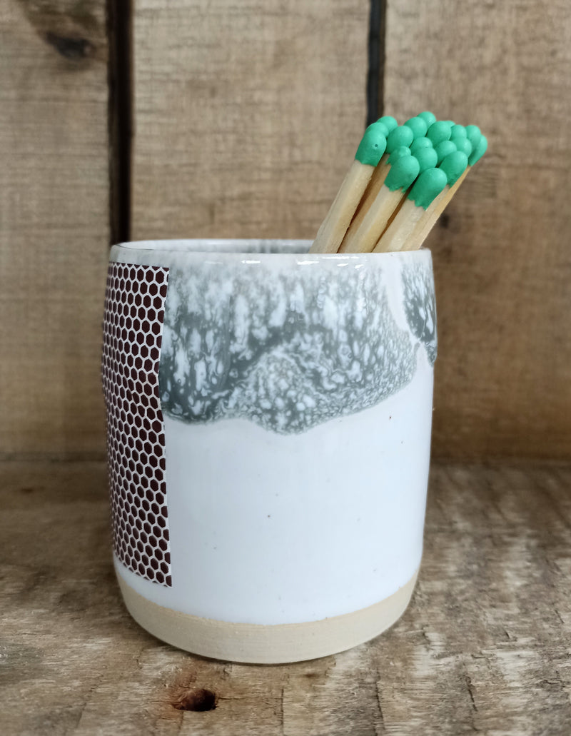 Ceramic match striker pots