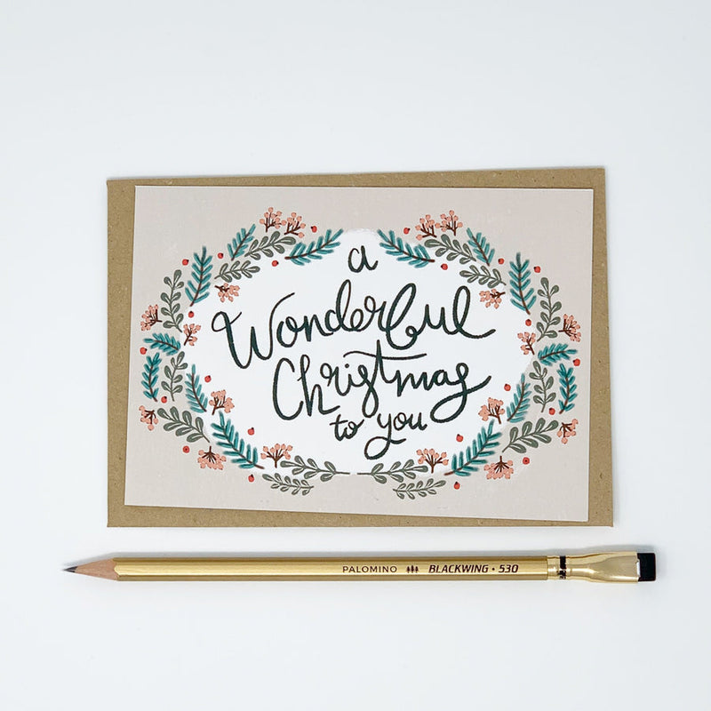 A wonderful Christmas to you card