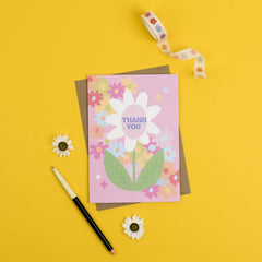 Thank you - flowers card