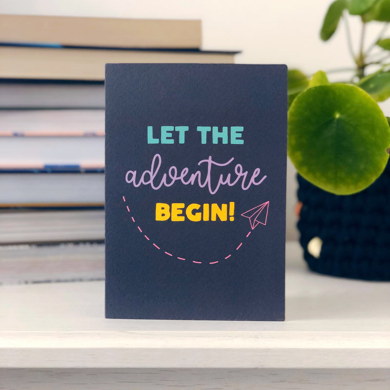 Let the adventure begin card