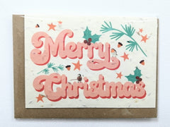 Plantable card - Merry Christmas seeded card (2 designs available)