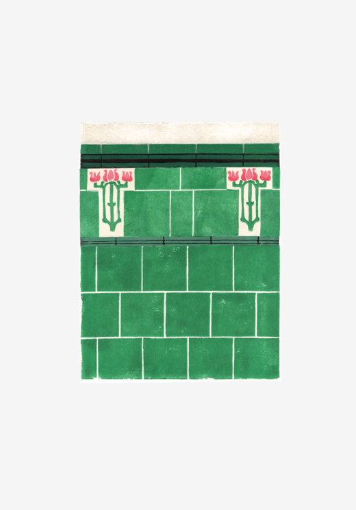 Tenement Tiles A4 print - Mount Florida 02