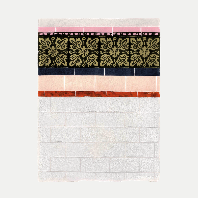 Tenement Tiles A4 print - Mount Florida 04