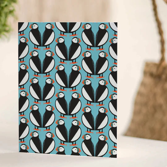 Puffins card