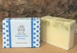 Peppermint & parsely handmade cold process soap