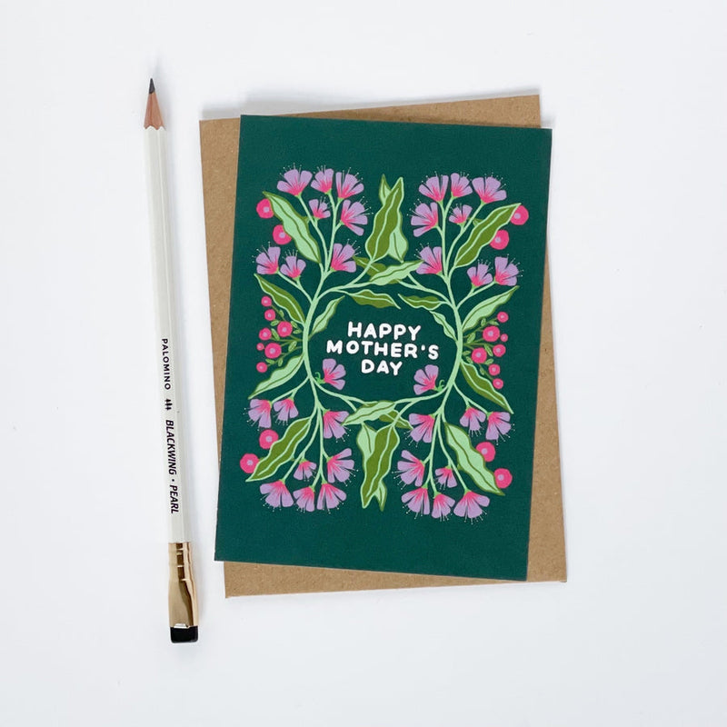 Happy Mother's Day pink & green card