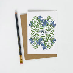 Happy Mother's Day Blue Iris card