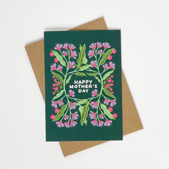 Happy Mother's Day pink & green card