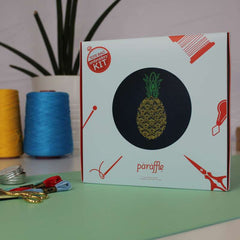 Pineapple tote bag embroidery kit