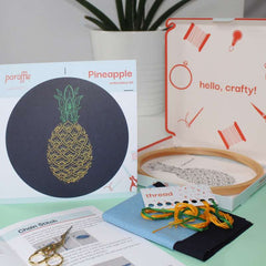 Pineapple embroidery kit