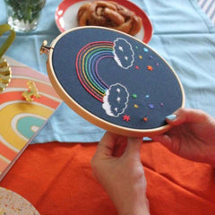Rainbow embroidery kit