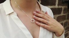 Necklace – Sterling Silver Russian ring (available in 2 sizes)