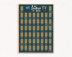 Scottish Dates Poster - A3 Scratch Off Poster