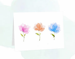 Plantable flowers card