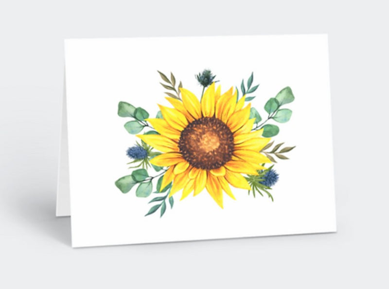 Plantable sunflower card