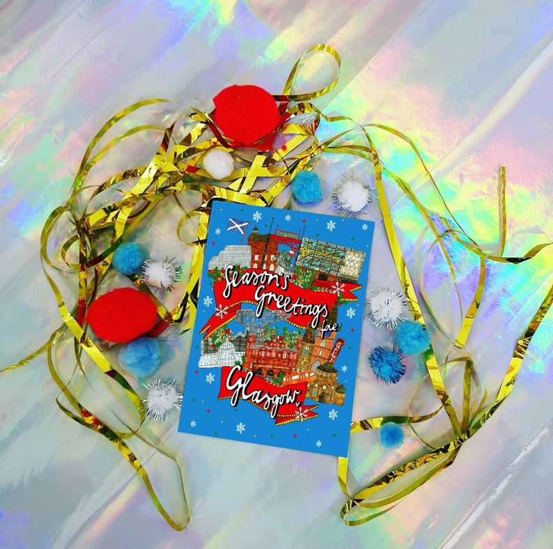 Seasons greetings fae Glasgow Christmas card