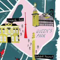 A3 Glasgow print - Shawlands & Queen's Park