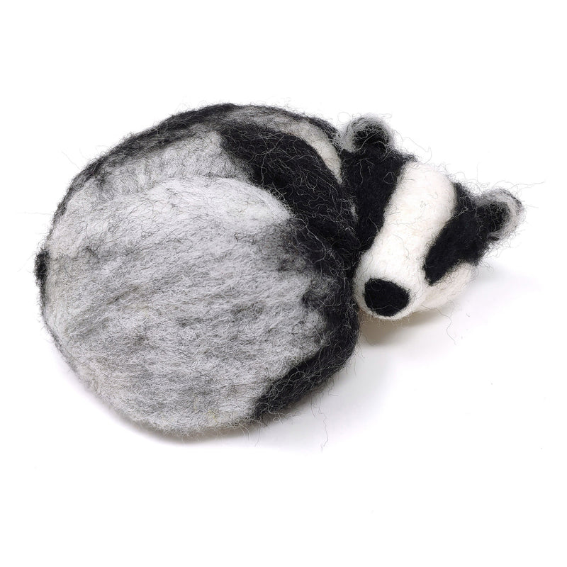 Sleepy Badger Needle Felting Kit